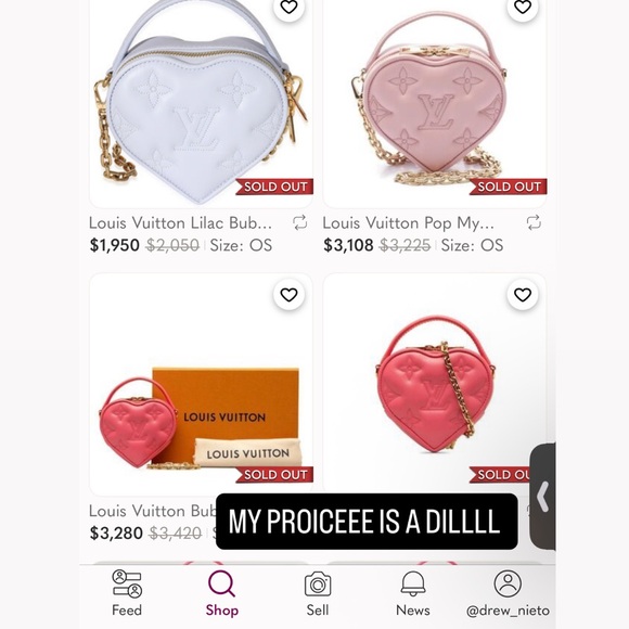 ❌❌SOLD❌❌LOUIS VUITTON BUBBLE GRAM HEART BAG - Picture 12 of 13